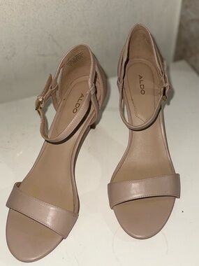 ALDO Bone Ankle Strap Stilettos